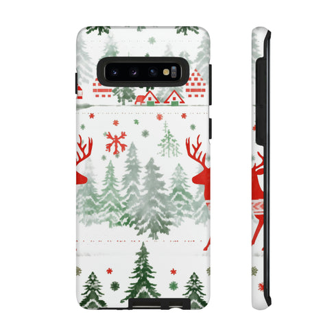 Nordic Christmas Print - Impact Resistant Phone Case Samsung Galaxy S10 Matte